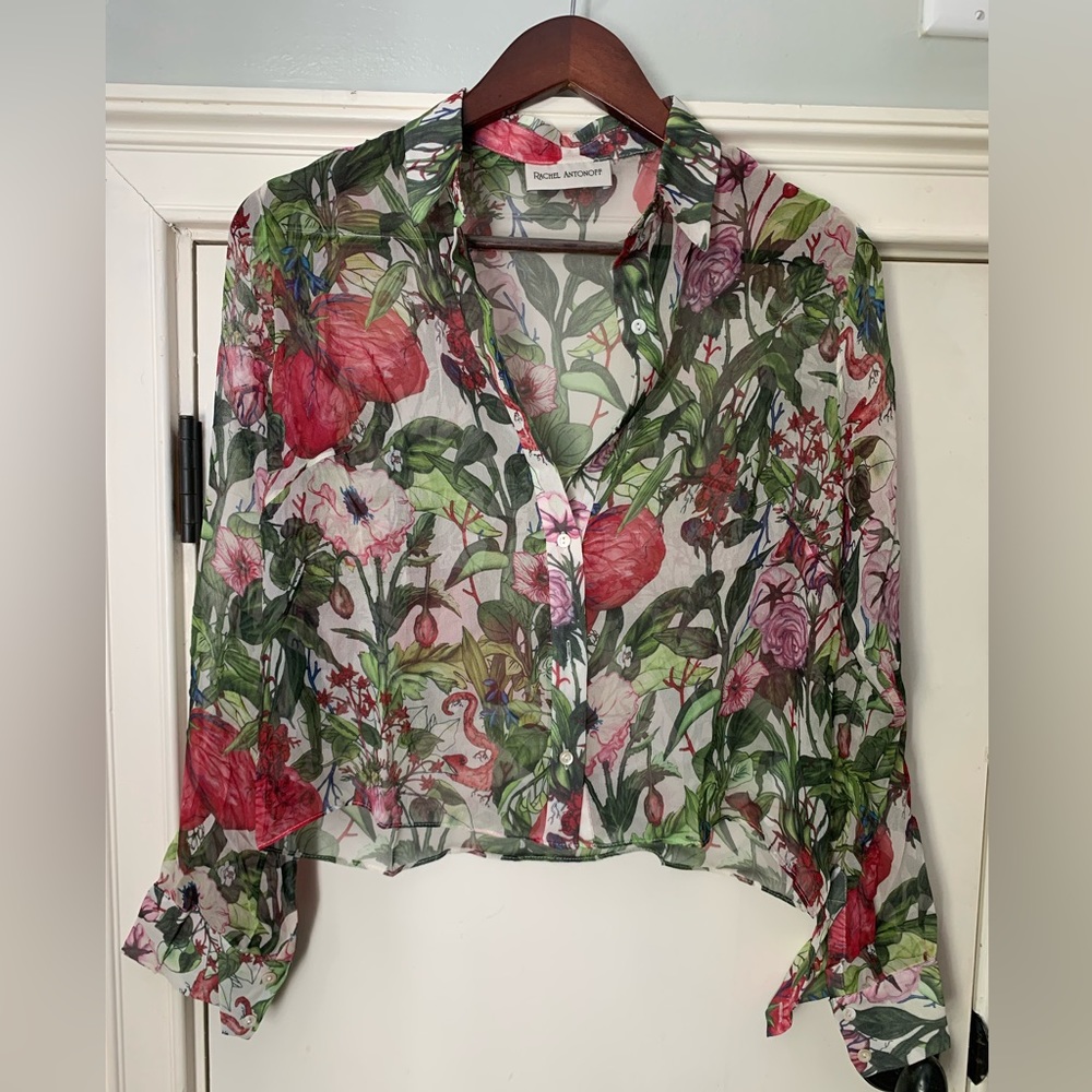 NWT Rachel Antonoff Snuffles Top Organ Print